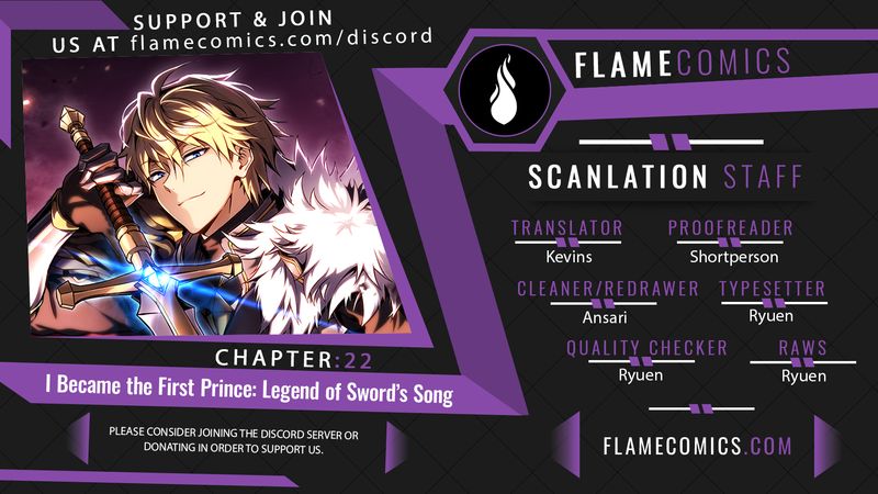 I Became the First Prince: Legend of Sword’s Song - Chapter 22 Page 1